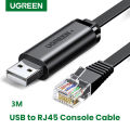 UGREEN USB to RJ45 Console Cable RS232 Serial Adapter for Cisco Ro-uter USB RJ 45 8P8C Converter USB Console Cable. 