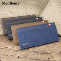 New's Men Vintage Wallets Three Fold Long Walets Card Holder Money Bag Handbag Clutch Letter Print Change Pockets Wallet for Men. 