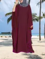 Kaftan Abaya Bourka For Women ( DUBAI CHERRY FABRIC).