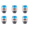 6X Activated Carbon Faucet Filter Faucet Nozzle Water Filter Kitchen Tap 5 Layers Filter Purifier for Home Use (Blue). 