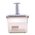 Food Storage Container Vacuum Storage Box with Drain Net Food Dispenser Transparent Sealed Tank Kitchen Organizer Work Lunch Box.