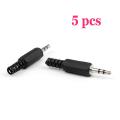 3.5mm Stereo Male Plug Jack Audio Adaptor Connectors Plastic solder- 5 PCS.