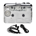 1Set USB Cassette Capture Radio Player Cassette to MP3/CD Type-C Walkman Audio Music Player Plastic. 