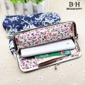 BBBP Women Ethnic Printed Long Buckles Canvas Wallet Card Keys Purse Clutches Bag. 