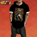 Dragon Ball Z Vegeta Gym Men's Hooded T-shirt Super Saiya Tops Short Sleeve Tshirt Trapstars T-shirts T-shirt Goku New Clothing.