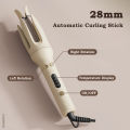 Automatic Hair Curler 28mm Negative Ions Electric Ceramic Curling Hair Stick Rotating Curl Waves Anti-Tangle Curling Iron Styler. 