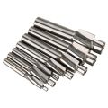 Countersunk head milling cutter , 7Pcs M3-M12 Counterbore Milling Cutter Speed Steel Pilot Slotting Tool End Mill Slot Drill Bit Set.