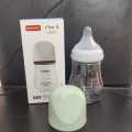 Noain Newborn Borosilicate Glass Bottle 160ml Baby Wide-caliber Bottle Anti-flatulence and Anti-choking -1pcs.