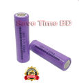 Lithium Li-ion 18650 3.7V Top on Flat Rechargeable Battery. 