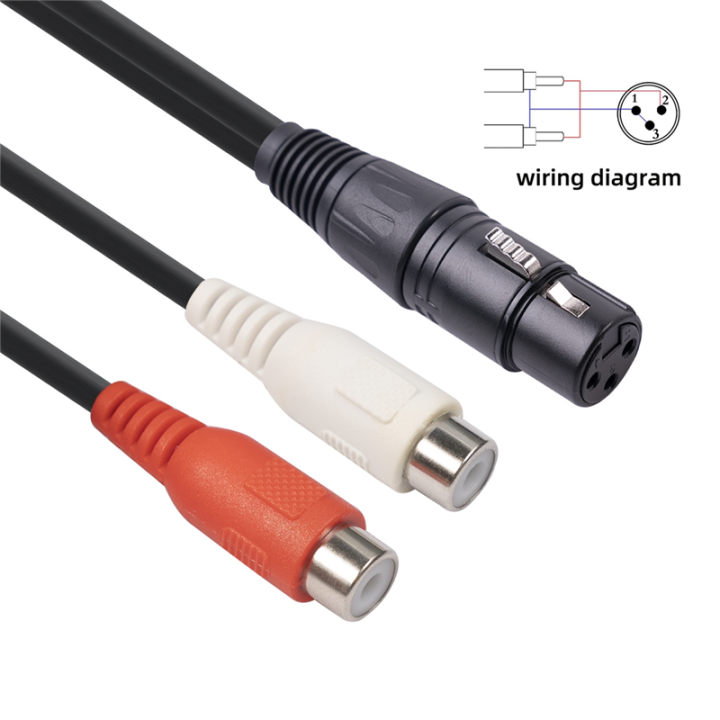 XLR%20To%20Dual%20RCA%20Cable%20XLR%20To%20RCA%20Y%20Splitter%20Cable%20-%20Image%206