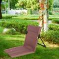 Camping Lounge Chair Picnic Back Rest Chair Foldable Iron Pipe Sturdy.