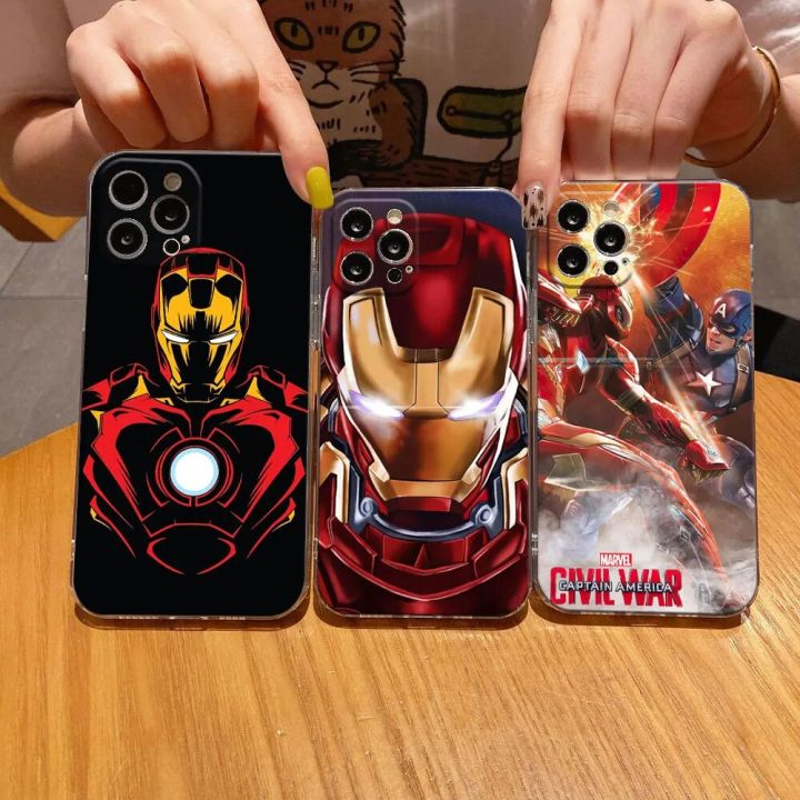 bracelet diy accessories Iron Man Marvel Clear Phone Case For