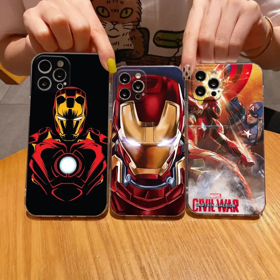 bracelet diy accessories Iron Man Marvel Clear Phone Case For