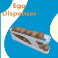 Double-Layer Egg Dispenser Automatic Roll-Down Egg Storage Rack Slide Egg Carton Refrigerator Egg Basket Kitchen Countertop Egg Holder Bestrate. 
