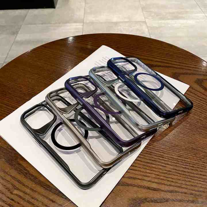 HODON%20Luxury%20Transparent%20Plating%20Magnetic%20Phone%20Cases%20For%20iPhone%2015%2014%2013%2012%2011%20Pro%20Max%2015%20Plus%20Magsafe%20Case%20Clear%20Wireless%20Charging%20Shockproof%20Back%20Cover%20-%20Image%208