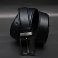 Zays Full-Grain Leather Belt For Men – Anti-Crack, Hand-Stitched, Cut-to-Fit with Luxury Box. 