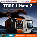 T900 Ultra 2 Smartwatch – 2.19” TFT Full Touch Screen, Bluetooth Calling, Heart Rate & Blood Pressure Monitor, Sleep & Fitness Tracker, 180mAh Battery, Wireless Charging, iOS & Android Compatibility, Unisex Smart Watch Upgraded VERSION. 