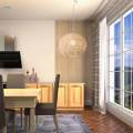 Simple Pendant Light, E27 Hanging Chandelier Woven Ceiling Lighting for Dining Room Bathroom Farmhouse Kitchen Hallway , 30cm.