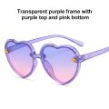 1/2pcs Fashion Heart-Shape Sunglasses For Kids Retro Cute Pink Cartoon Sun Glasses Frame Girls Boys Baby Children Eyewear Goggle. 