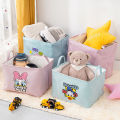 Fabric 3-Layer Tape Lining Children's Toy Storage Basket Dinosaur Storage Cartoon Clothing Drawstring Storage Box Foldable.