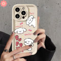 Creative Cartoon Puppy Phone Case Compatible For IPhone 7Plus XR 13 15 11 14 12 Pro Max 8 6 7 6S Plus X XS MAX SE 2020 Cute Running Sleey Puppy Dog Angel Eyes Soft Case. 