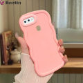 Jizetin for OPPO A5S A7 A12 A12S Back Cover Macaron Bright Color Wavy Shape Soft Mobile Phone Cases.