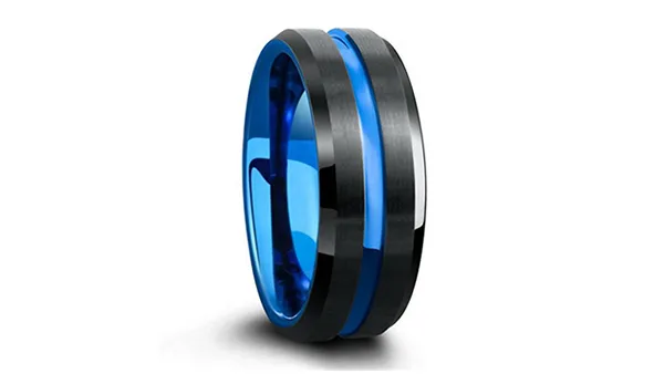 Men Fashion Jewelry Sport Rainbow Silicone Finger Ring Rubber