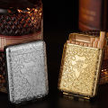 New Luxury Vintage Engraved Cigarette Case Holder Pocket Cigarette Storage Box. 