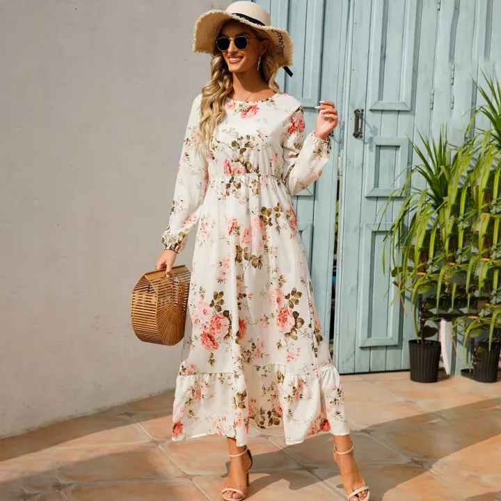 Summer%20Dress%20Women%202022%20Floral%20Casual%20Long%20Dresses%20Maxi%20Dresses%20For%20Women%20Long%20Sleeve%20Elegant%20Evening%20Boho%20Beach%20Dress%20Bohemian%20-%20Image%204