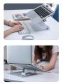 Aluminum Adjustable Anti-Slip Notebook Stand - Enhance Comfort And Stability With Foldable Laptop, Stand,. 