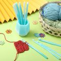 10 Pieces Crochet Hook Resin Mold Knitting Sweaters Tool Silicone Mold with 1 Crochet Needle Storage Holder Mold.