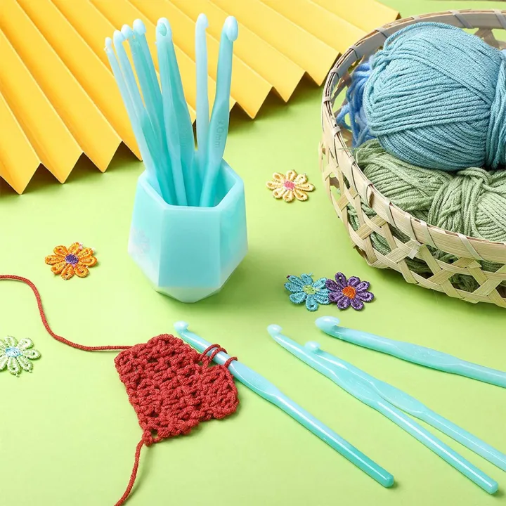 10%20Pieces%20Crochet%20Hook%20Resin%20Mold%20Knitting%20Sweaters%20Tool%20Silicone%20Mold%20with%201%20Crochet%20Needle%20Storage%20Holder%20Mold%20-%20Image%202