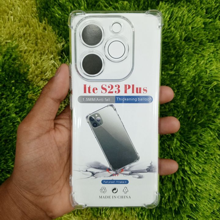 Itel S23 Plus Clear Cover Soft Thin Anti-Scratches Crystal Case(Transparent) Itles23plus