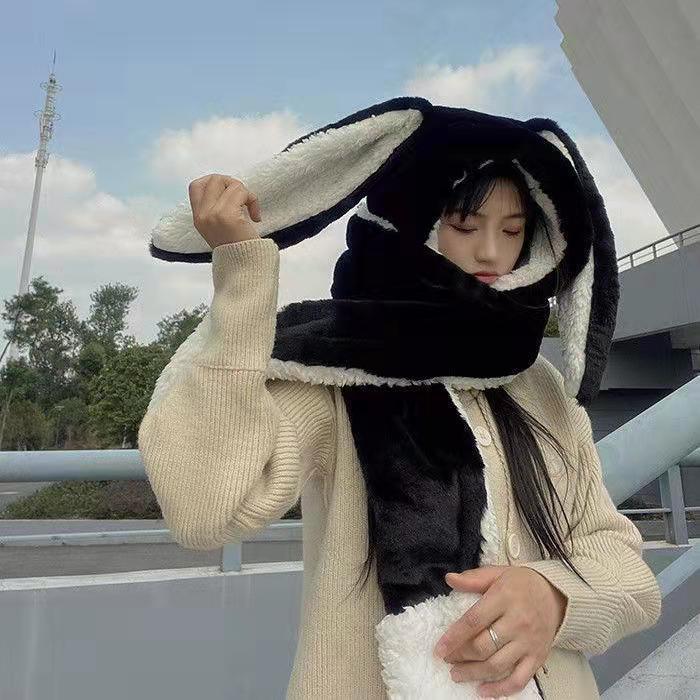 Alien Alien】 New Fashion Women Cute Scarf Hat Glove Piece Girls