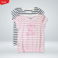 Girls Casual Short Sleeve Summer Ruffle Cotton T-shirt From Levin.