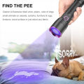 GC 10W 365nm Purple Light Flashlight, LED Powerful Flashlights, Rechargeable Powerful Fluorescent Detector, Purple Light Flashlight, For Pet Urine Detection, Resin Curing.