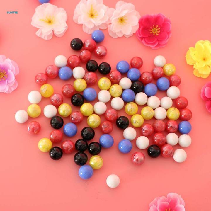 450pc 16mm Colored Glass Marbles Ball Chinese Checkers Marble Solitaire Toys
