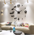 3D Diy Mirror Wall Clock.