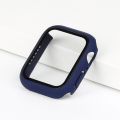 For Apple Watch 44mm Case + Tempered Glass for watch series 4/5/6 , Screen Protector Coverage Bumper Case for Apple Watch Series 4,5,6 44mm. 