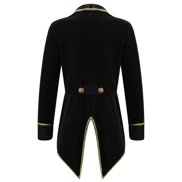 Kids%20Boys%20Girls%20Circus%20Ringmaster%20Tailcoat%20Jacket%20Long%20Sleeves%20Lapel%20Collar%20Tuxedo%20Coat%20Halloween%20Carnival%20Party%20Cosplay%20Costume%20-%20Image%203