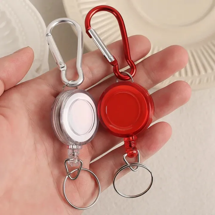 1/3pcs%20Retractable%20Steel%20Cord%20Pull%20Reel%20Keychain%20Wire%20Rope%20Clasp%20Key%20Ring%20Recoil%20ID%20Card%20Holder%20Chains%20Sporty%20Multifunction%20Tool%20-%20Image%203