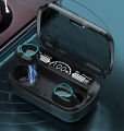 M10 TWS Wireless Earbuds with LED Display, 9D Stereo Sound, Touch Control, CVC8.0 Noise Reduction, Bluetooth 5.1, 2000mAh Battery - High-Quality Sports Headset.