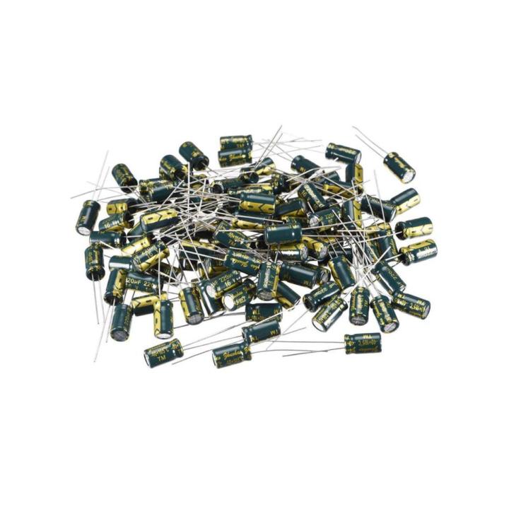 10Pcs- 220uF 16V RADIAL Electrolytic Capacitor 220uF 16V Radial Polarized Aluminum Electrolytic Capacitors 2 Pin Leads Connections Leg