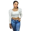LOng Sleeve Crop Tops Blouse for Women - Blouse. 