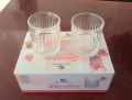Everyday Use good quality Strong Crystal Clear Unique design Heavy Sharbat Juice Lassie Glass Set 6 Piece capacity 250 Ml. 