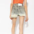 Gradient Wash Old Hair Mustard Edge Women's Denim Shorts 2023 Spring And Summer New Commuter Fashion Versatile Cotton Pants Y2k. 