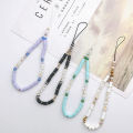 Alien Beautiful Flowers Star Beads Phone Chain Lanyard for Women Acrylic Pearl Clay Phone Case Strap Charm Jewelry Accessories. 