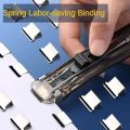 Clip Stapler Reusable Push Clamp Book Binding Machine Office Accessories For Paper Documents File Stapler School Supplies. 