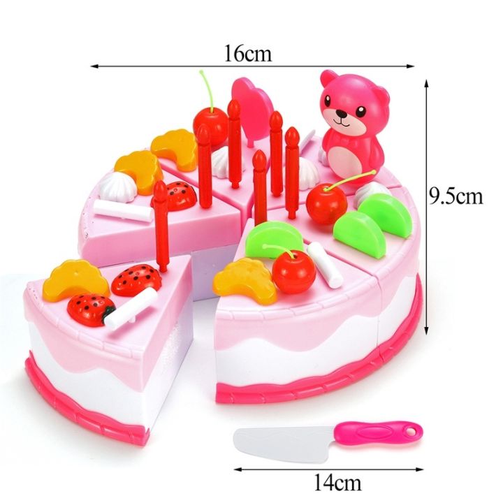 37/55/80PCS%20Children%20Play%20Simulation%20Kitchen%20Toy%20Happy%20Birthday%20Cake%20DIY%20Food%20Cutting%20Set%203%20-%20Image%202