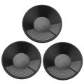 JOUYI 3X Black Plastic Gold Pan Basin Nugget Mining Dredging Prospecting for Sand Gold Mining Manual Wash Gold Panning.